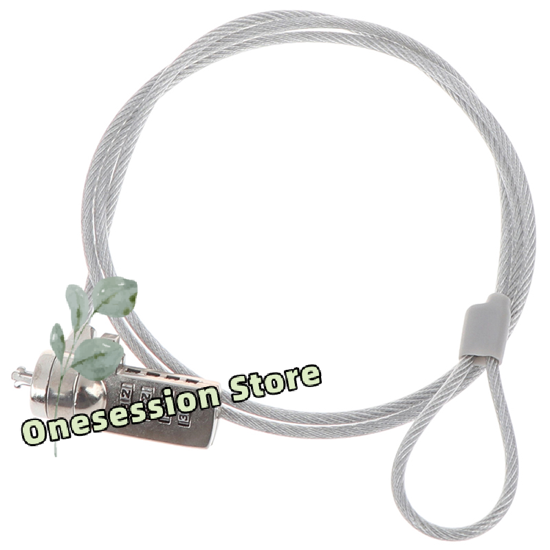 Chain Lock Combination - 4-cijferig beveiligingswachtwoord computerslot anti-diefstal ketting voor
