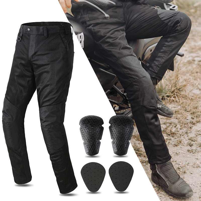 Cycling Commuter Trousers - Zomer Mesh Motorbroek Heren Off-road Motocross