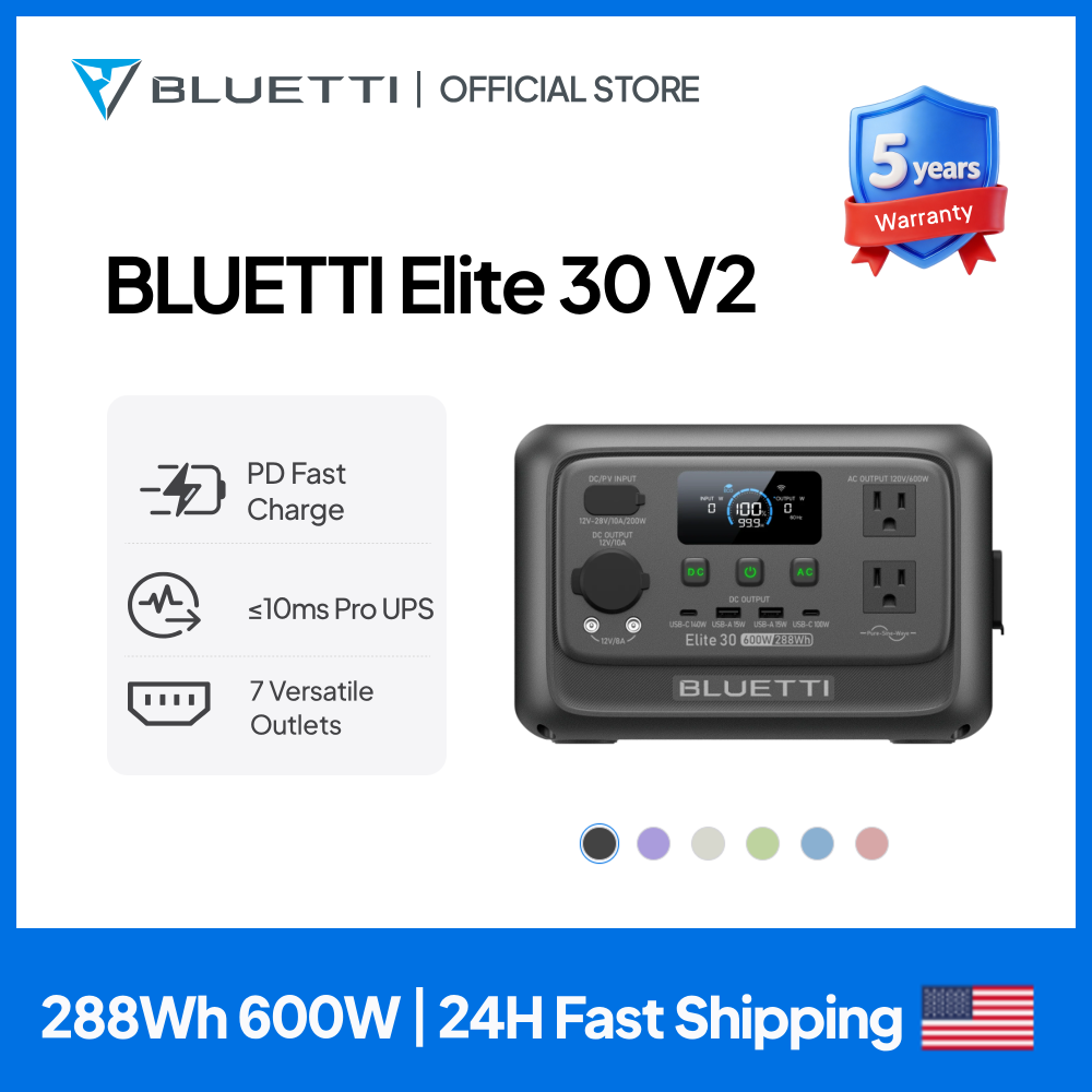 Usb Charger Dynamo - 【Renew】BLUETTI Elite 30 V2 draagbare krachtcentrale
